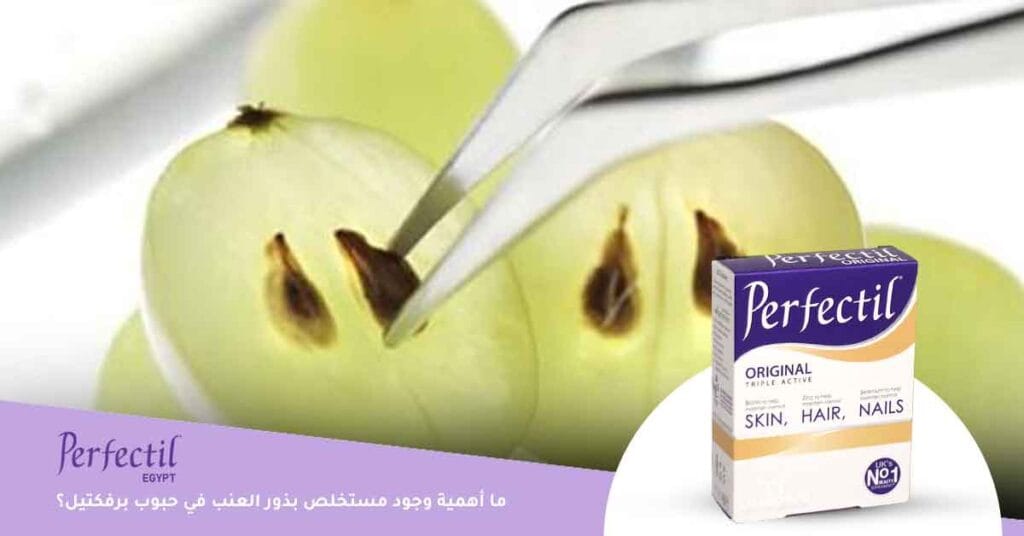 ما أهمية وجود مستخلص بذور العنب في حبوب برفكتيل؟